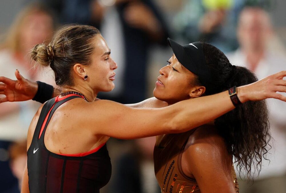 Sabalenka downs Osaka to reach French Open quarter-finals