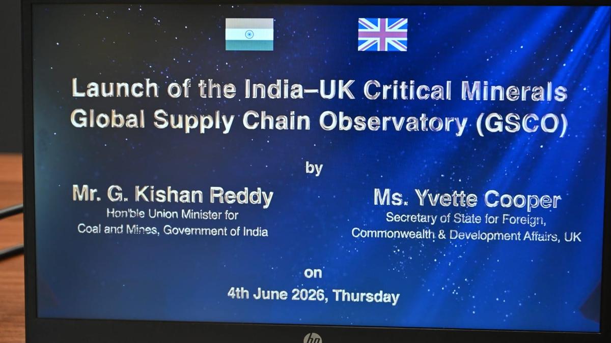 India, U.K. launch Critical Minerals Global Supply Chain Observatory for improved cooperation, tech-sharing