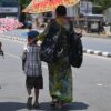 Children stay away from play as city reels under heat
