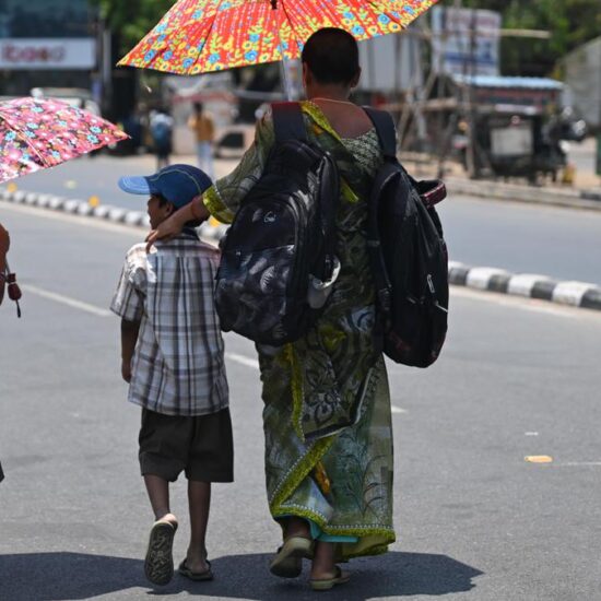 Children stay away from play as city reels under heat