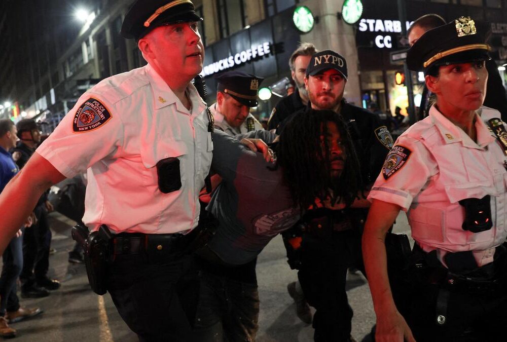 Police arrest several unruly fans outside NBA Finals venue in New York